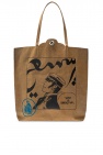Lanvin BROWN Branded tote bag