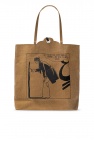 Lanvin BROWN Branded tote bag