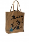 Lanvin BROWN Branded tote bag