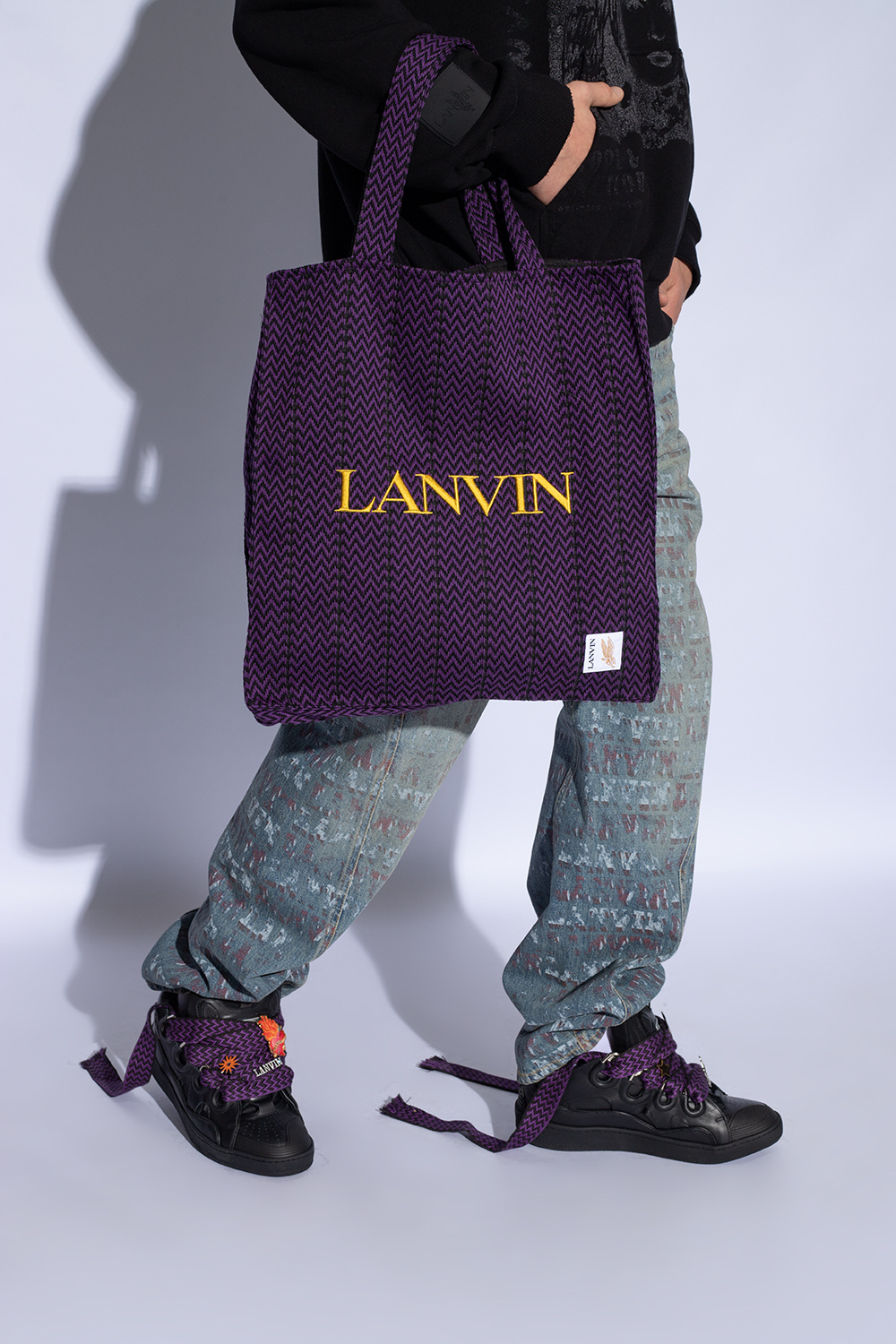 Lanvin Jet Set Charm logo-debossed bag