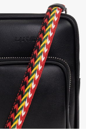 Lanvin Maison Margiela logo-patch leather tote bag