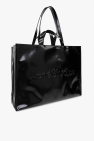 Acne Studios BLACK Shopper bag with logo