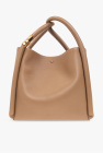 Themoirè interwoven leather shoulder intertwined bag Nude