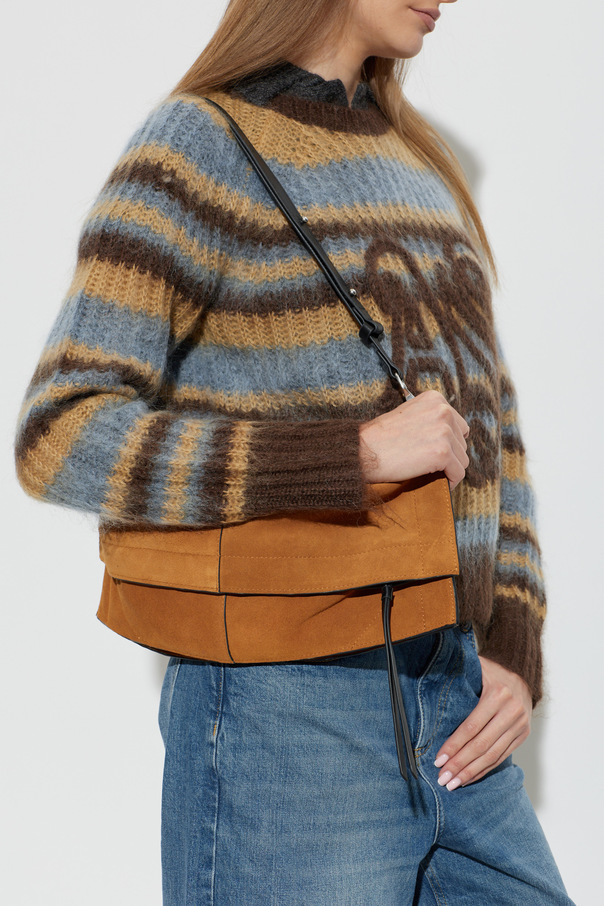AllSaints Bolso de hombro de ante ‘Lutece’