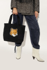 Maison Kitsuné BLACK Shopper bag with logo