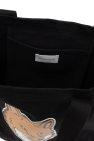 Maison Kitsuné BLACK Shopper bag with logo