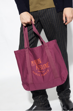 Maison Kitsuné Shopper LONDON bag with logo