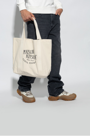 Maison Kitsuné Shopper bag eng with logo