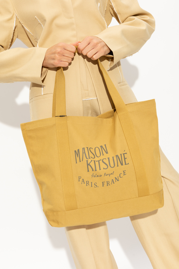 Maison Kitsuné Shopper POLISHED bag with logo