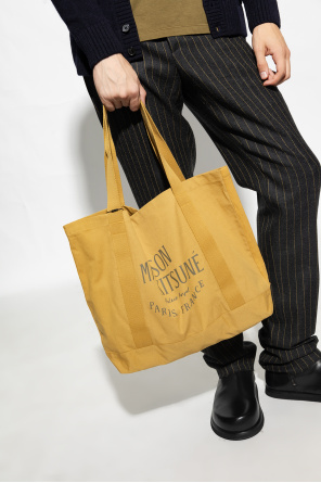 Maison Kitsuné Shopper Python bag with logo