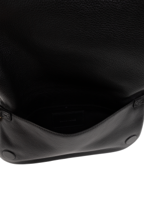 Bucket Bag In Black Leather And Canvas 'Rock‘ shoulder bag