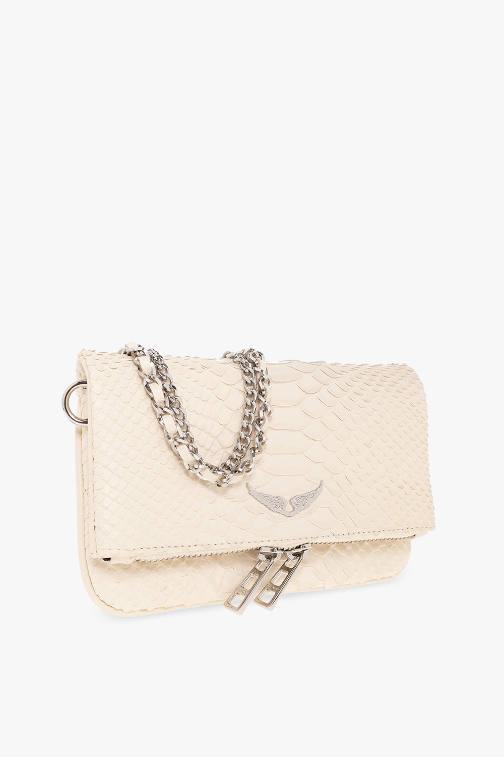 Zadig & Voltaire Rock Nano Savage Embossed Leather Clutch