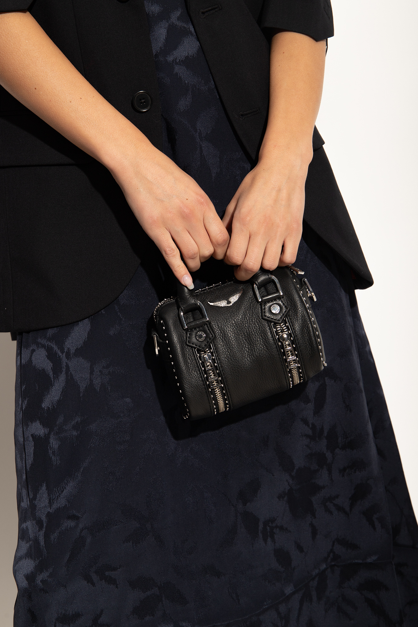 Zadig & Voltaire Women's Nano Sunny Hand Bag in Black | FW23/24