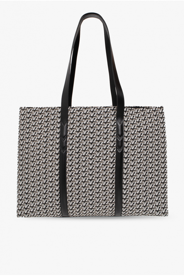 Zadig & Voltaire Zv Initiale Le Tote Leather Monogram Tote Bag