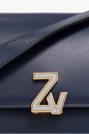 BB-print leather clutch bag Braun ‘ZV Initiale Mini’ shoulder bag