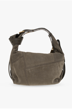 Zac Zac Posen leather abstract-plaque box bag Rosa ‘Le Cecilia’ suede shoulder bag