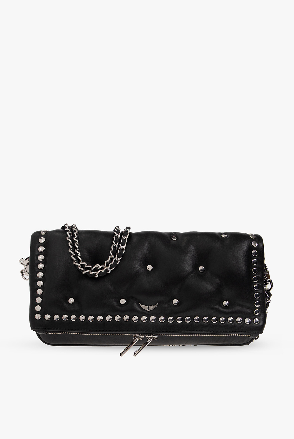 Zadig & Voltaire Womens Noir Matelasse Leather Wallet 1 Size