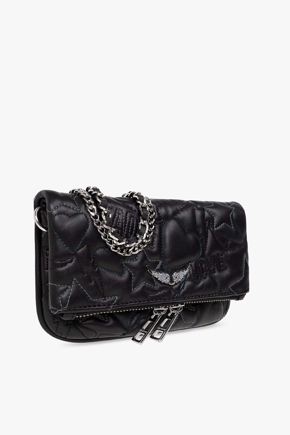 small suede clutch bag - Black 'Rock Nano' shoulder bag Zadig & Voltaire -  De-iceShops MK