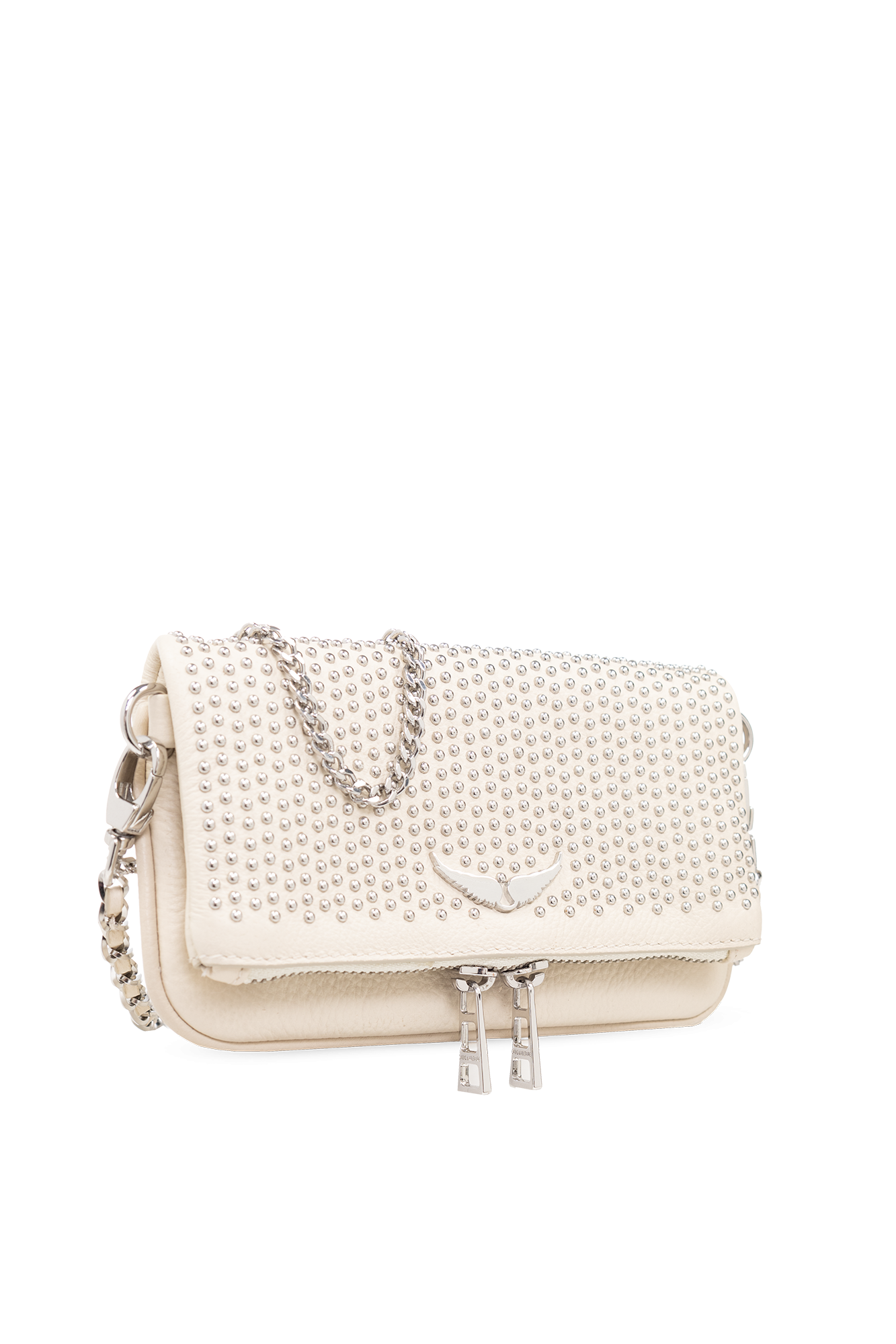 Cream 'Rock Nano' shoulder bag Zadig & Voltaire - two-tone buckled