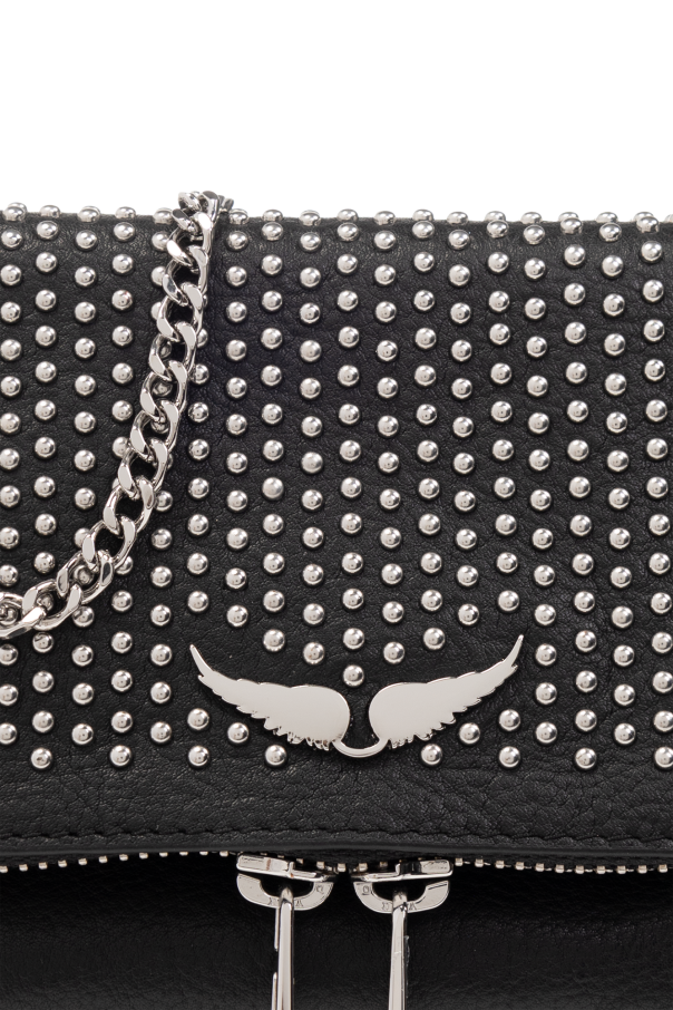 Zadig & Voltaire Rock Nano Leather Crossbody Bag - Black