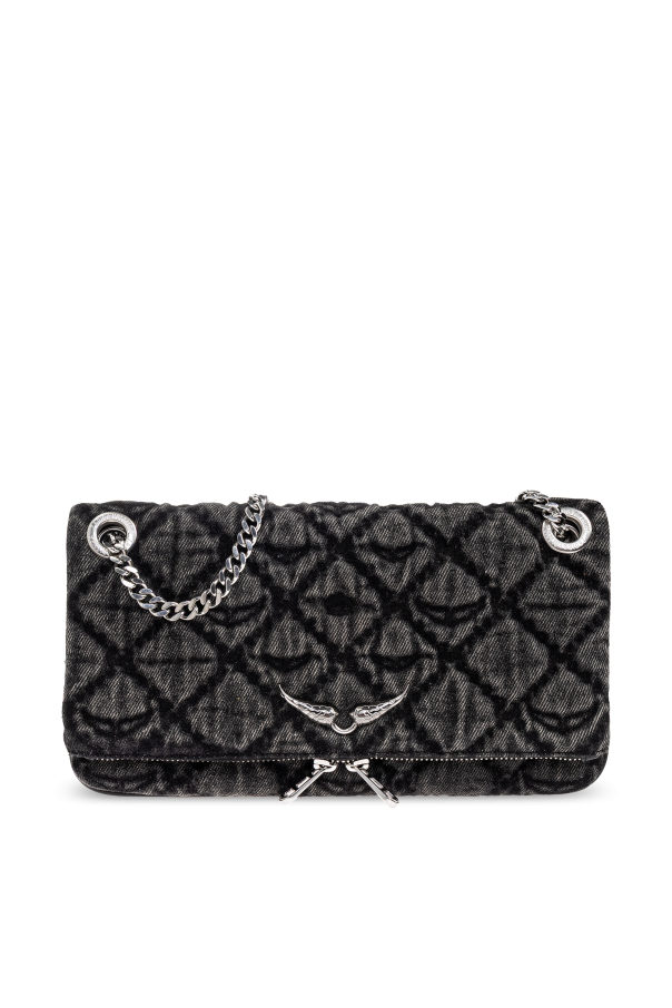 Denim shoulder bag with logo od Zadig & Voltaire