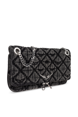 Zadig & Voltaire Bolso bandolera vaquero con logo