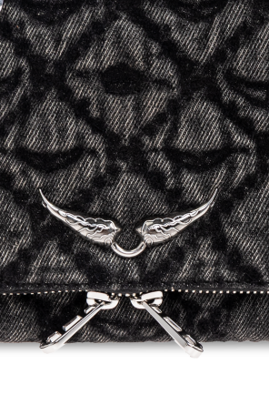 Zadig & Voltaire Bolso bandolera vaquero con logo