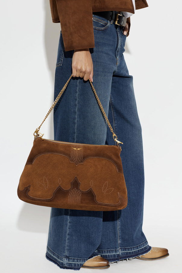 Zadig & Voltaire Zamszowa torba ‘Jim’