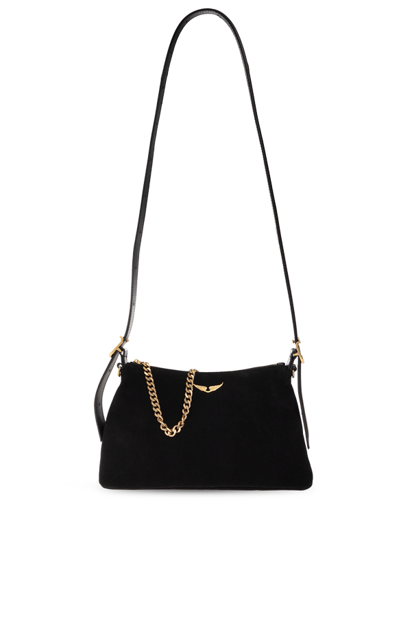 Suede bag with logo od Zadig & Voltaire