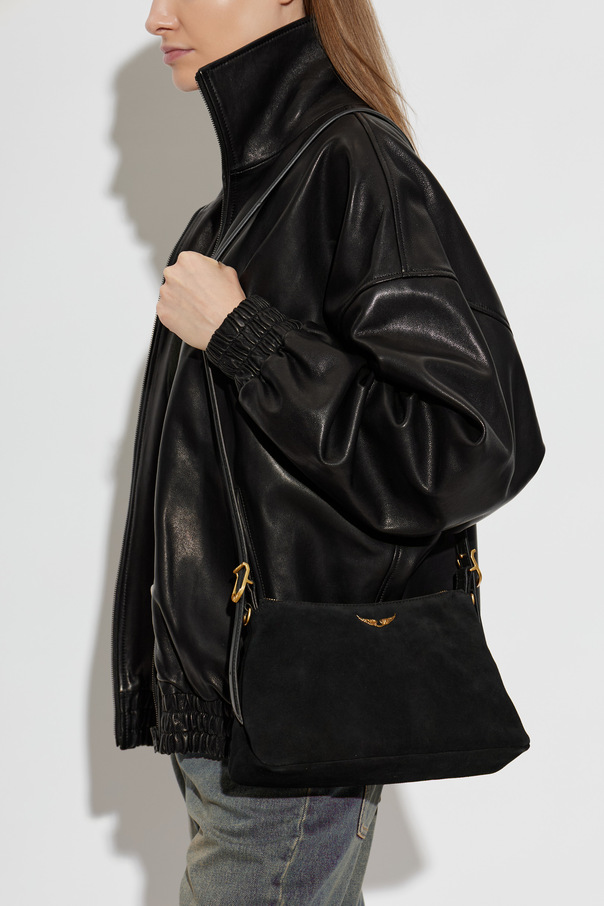 Zadig & Voltaire Suede bag with logo