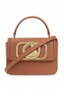 Lanvin VLogo leather messenger bag