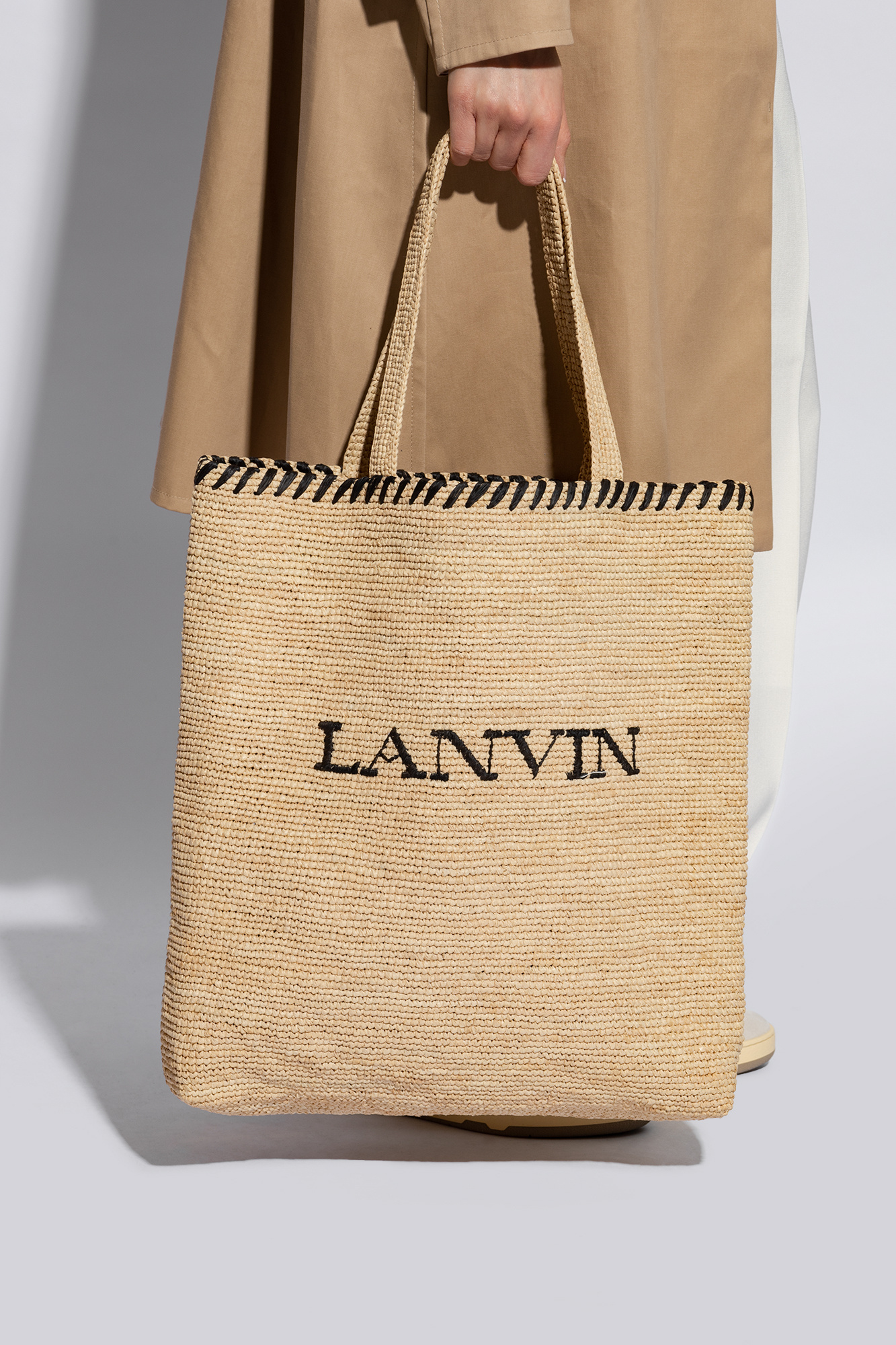 Lanvin Woven shopper bag