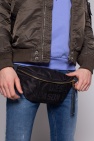 Diesel BLACK Belt bag with logo