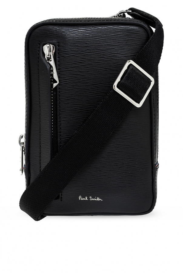 Black Leather cross-body bag, Paul Smith