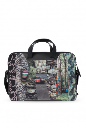 Paul Smith Shoulder bag with ‘Mini Collage Stripe’ motif