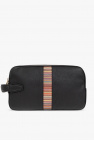 Paul Smith BLACK Leather wash bag