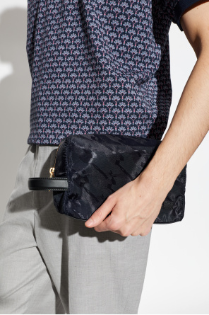 Cosmetic bag with logo patch od Paul Smith