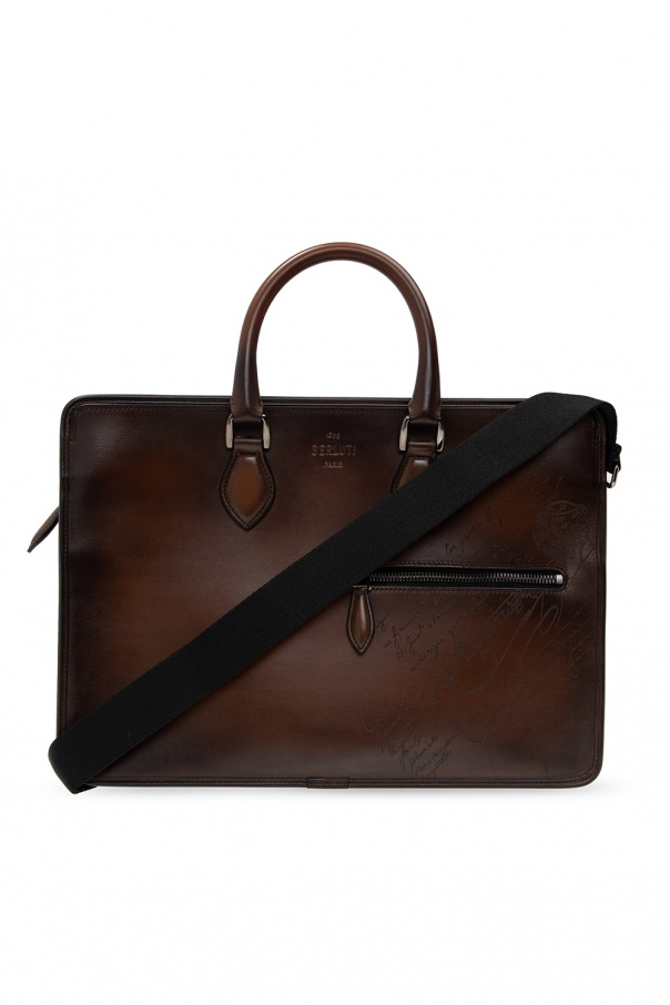 Berluti Briefcase with logo