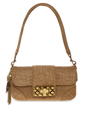 Suede shoulder bag ‘Marylebone’