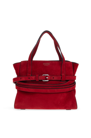 Suede handbag