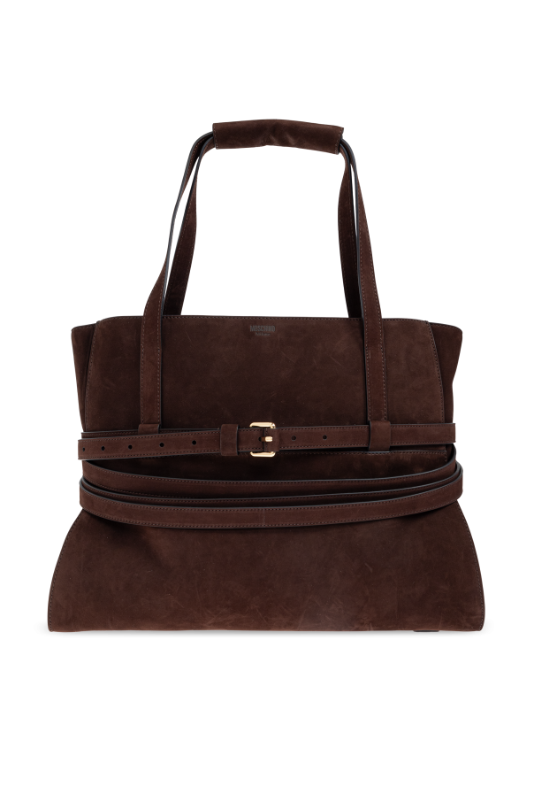 Suede shopper bag od Moschino