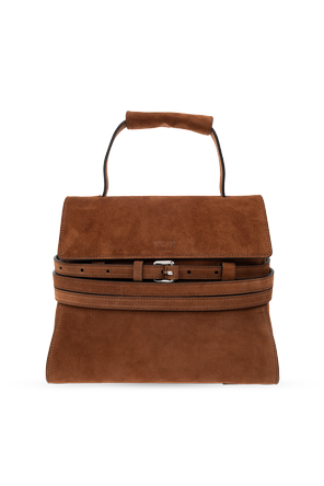 Bolso de ante con logo