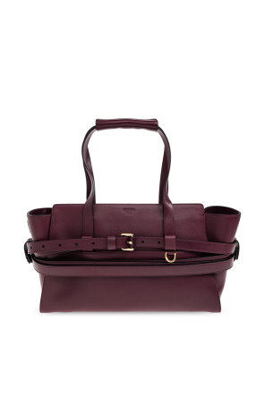 Leather shoulder bag