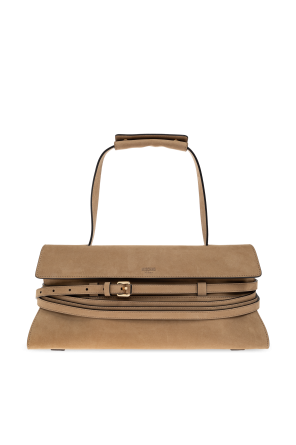 Suede handbag `Tie`