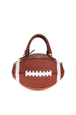 Handbag with a rugby ball motif