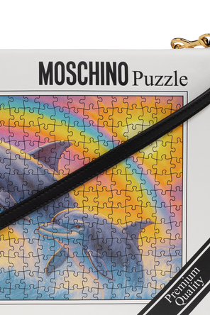 Moschino Poșetă din piele „Puzzle Box”