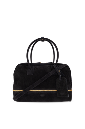 Suede handbag
