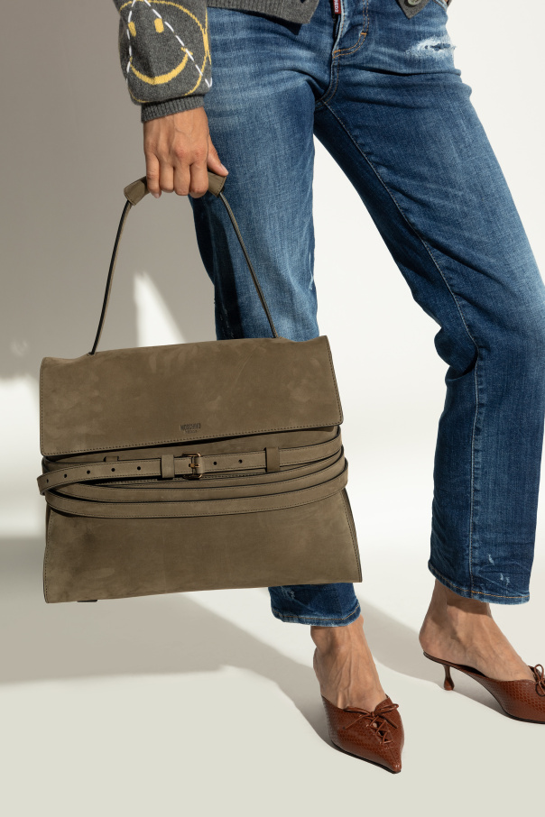 Moschino Suede shopper bag