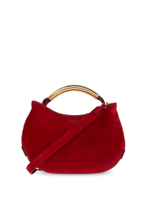 Suede handbag