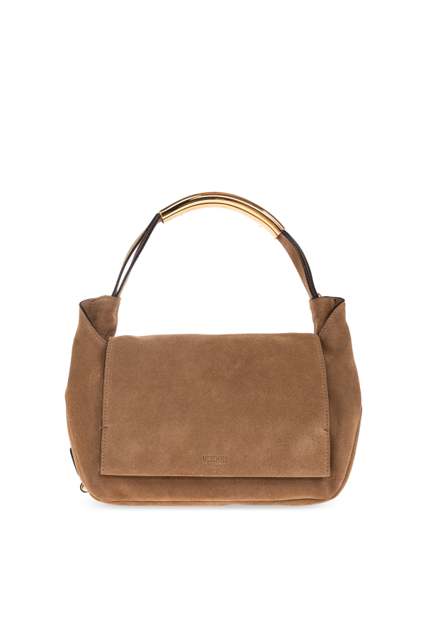 Suede handbag od Moschino